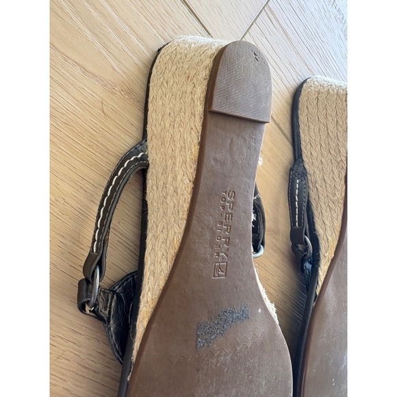 Sperry Espadrille‎ Wedge Sandals Thong Style Comfortable Summer Shoes - Picture 7 of 9